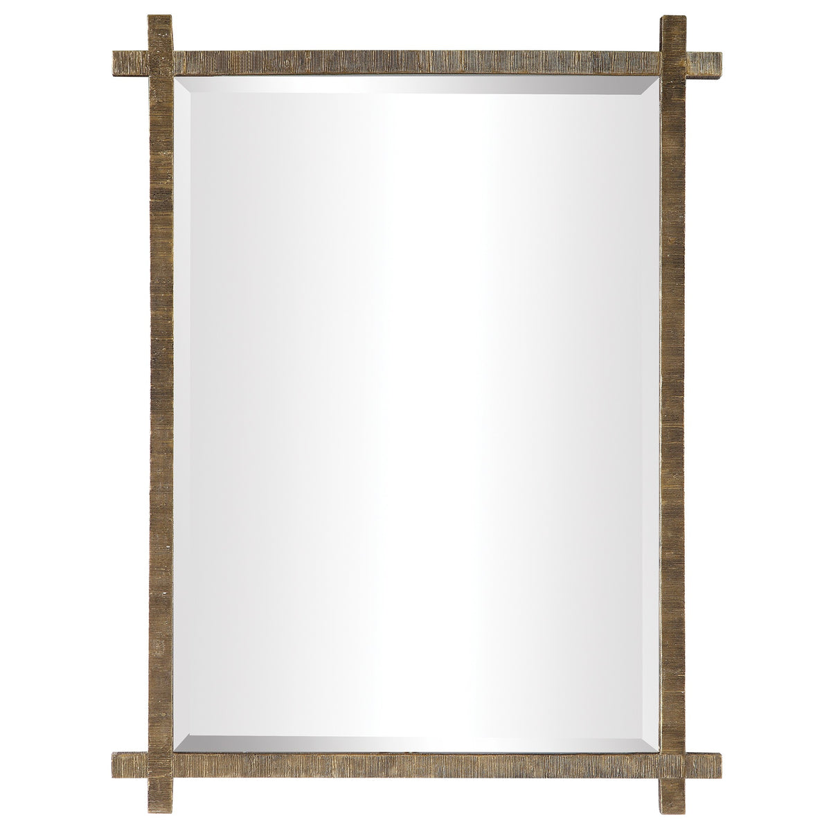 Abanu Rectangular Vanity Mirror in Gold