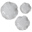 Abella Ceramic Wall-Mounted Bowls in White - Set of 3