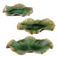 Abella Ceramic Wall-Mounted Bowls in Green - Set of 3
