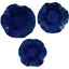 Abella Ceramic Wall-Mounted Bowls in Blue - Set of 3