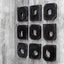Bahati Ebony Wood Wall Art, S/9
