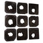 Bahati Ebony Wood Wall Art, S/9