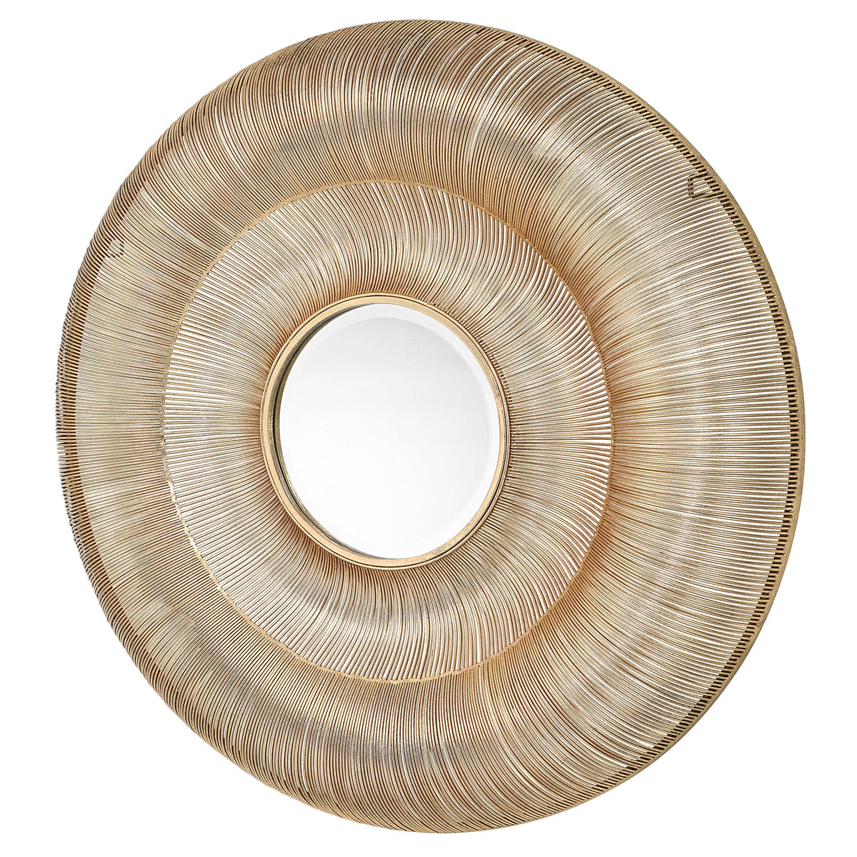 Bauble Round Gold Mirror