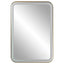 Crofton Lighted Brass Vanity Mirror