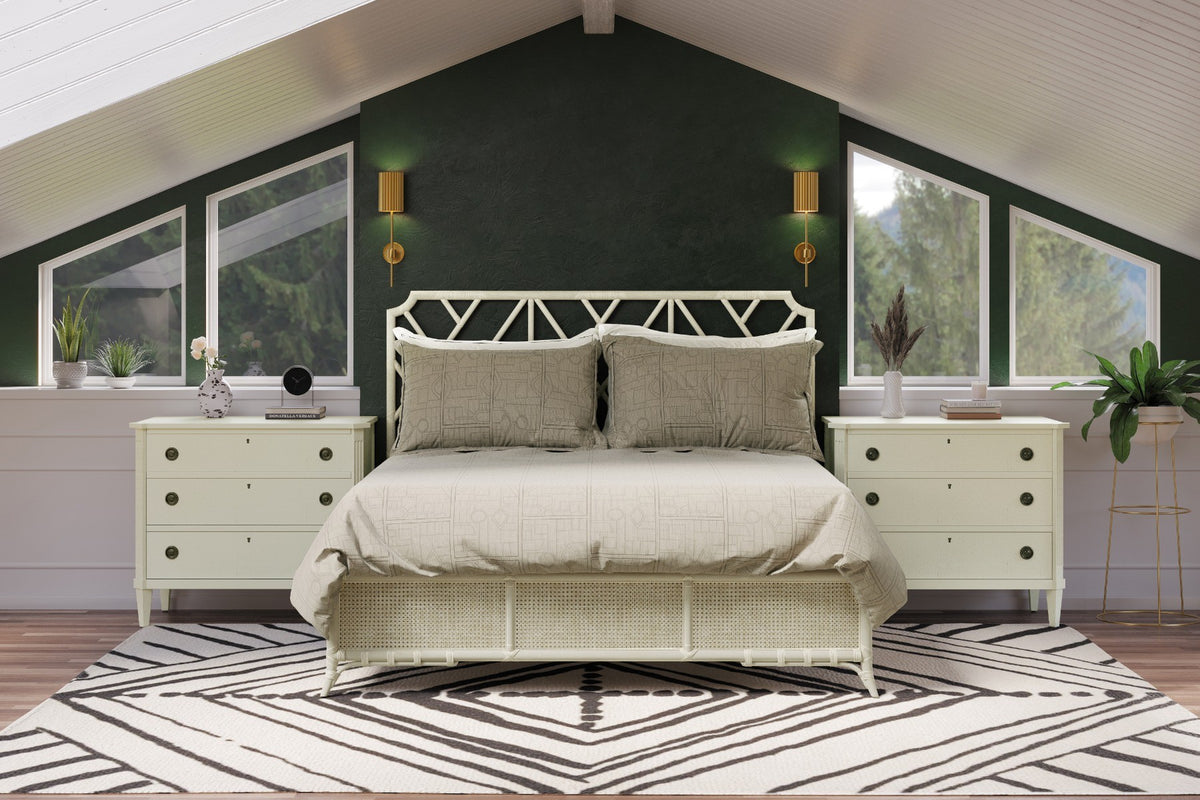 Aeon Chest of Drawers in White 97cm