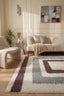 Moodi Shaggy Grey/Purple Contour Rug