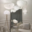 Natasha White Feather Wall Light