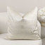 Nelly Cream & Silver Marble Metallic Cushion - 50x50cm