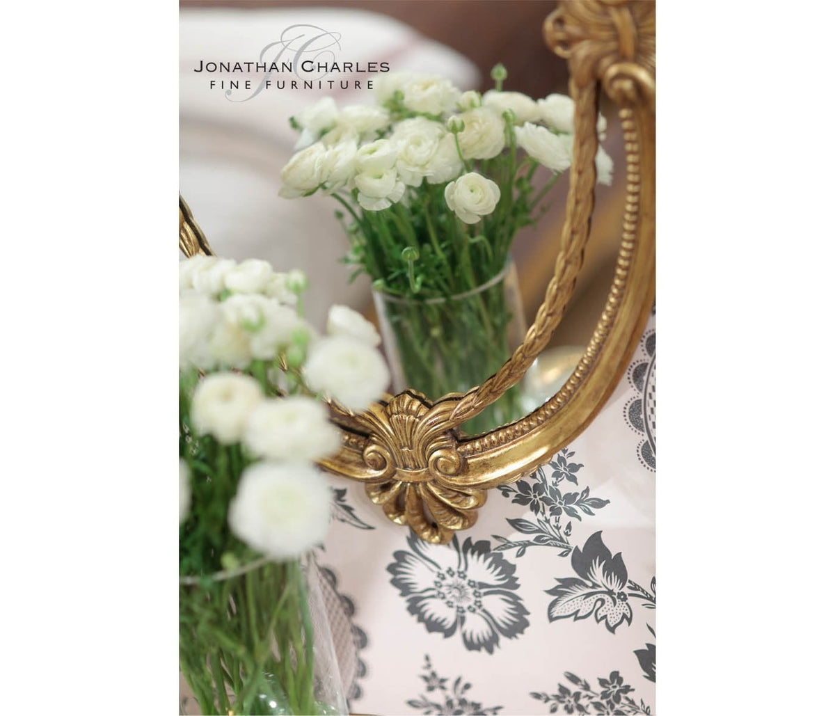 Neo-Classical Oval Mirror in Gold