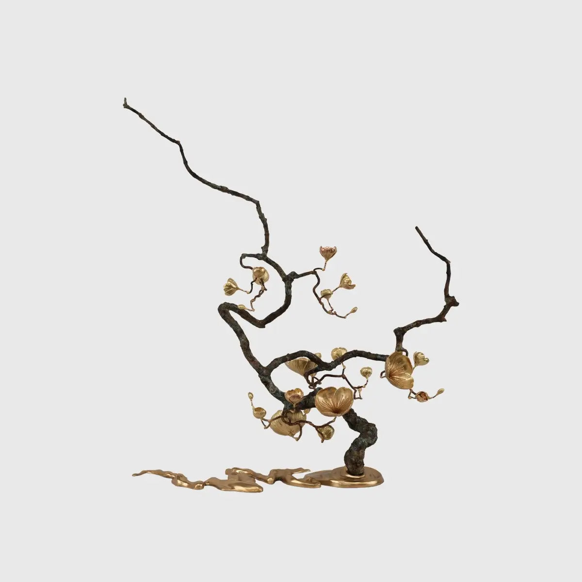 Bronze Blossom Waterfall Sculpture Right