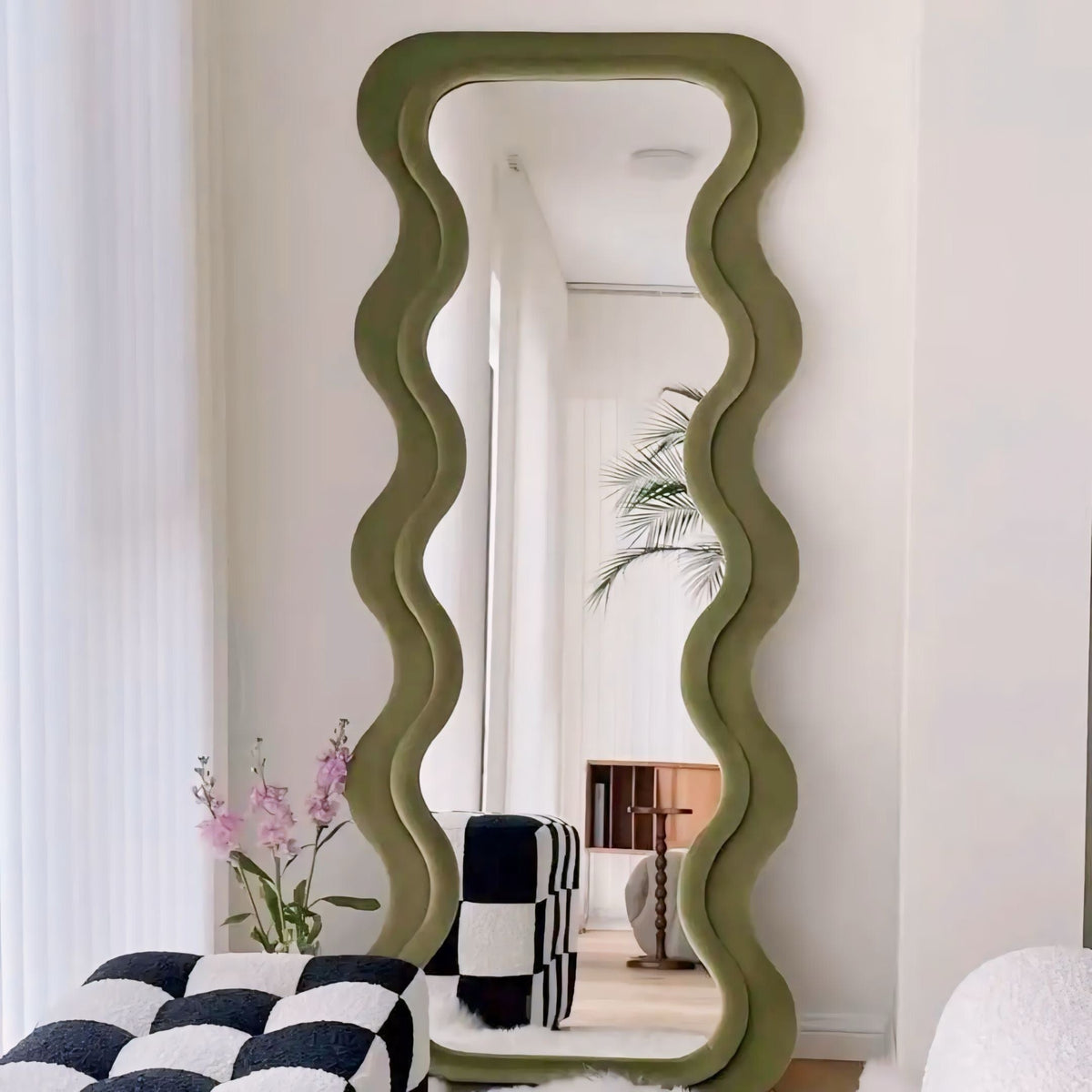 Nisu Home Mirror Forest Green Yuzo Mirror House of Isabella UK
