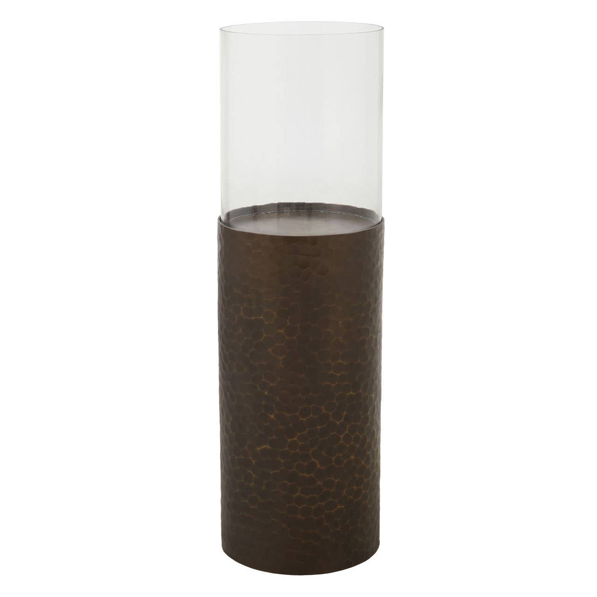 Akola Small Gold Floor Standing Candle Holder.