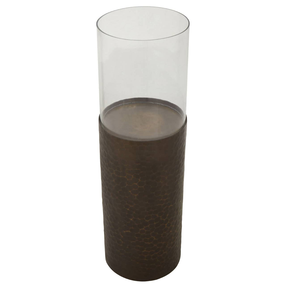 Akola Small Gold Floor Standing Candle Holder.