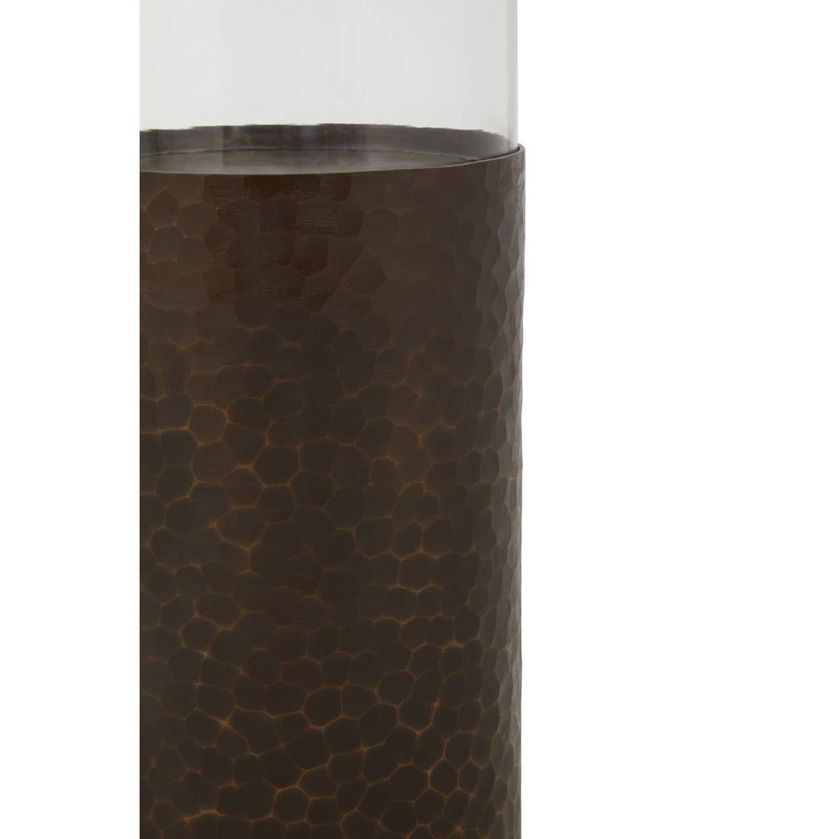 Akola Small Gold Floor Standing Candle Holder.