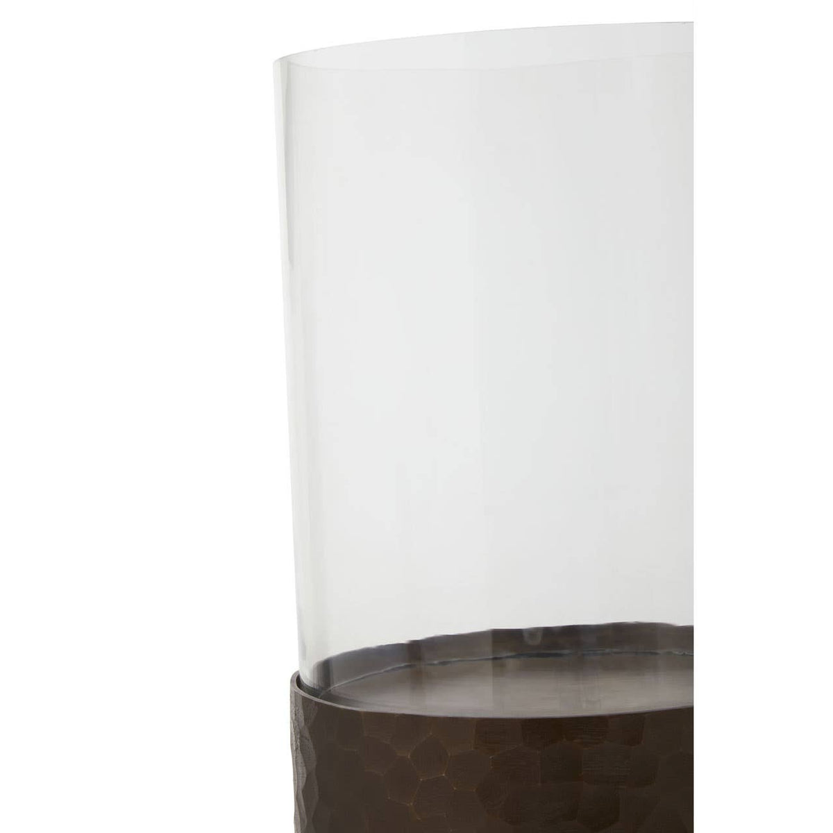 Akola Small Gold Floor Standing Candle Holder.