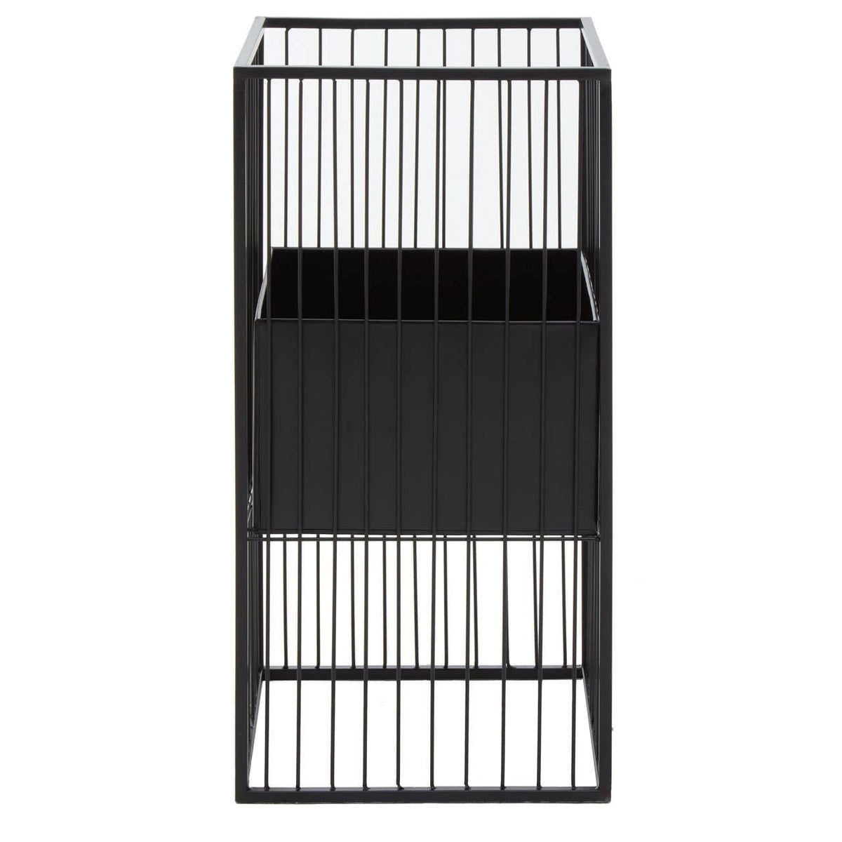 Alden Black Floor Standing Planter.