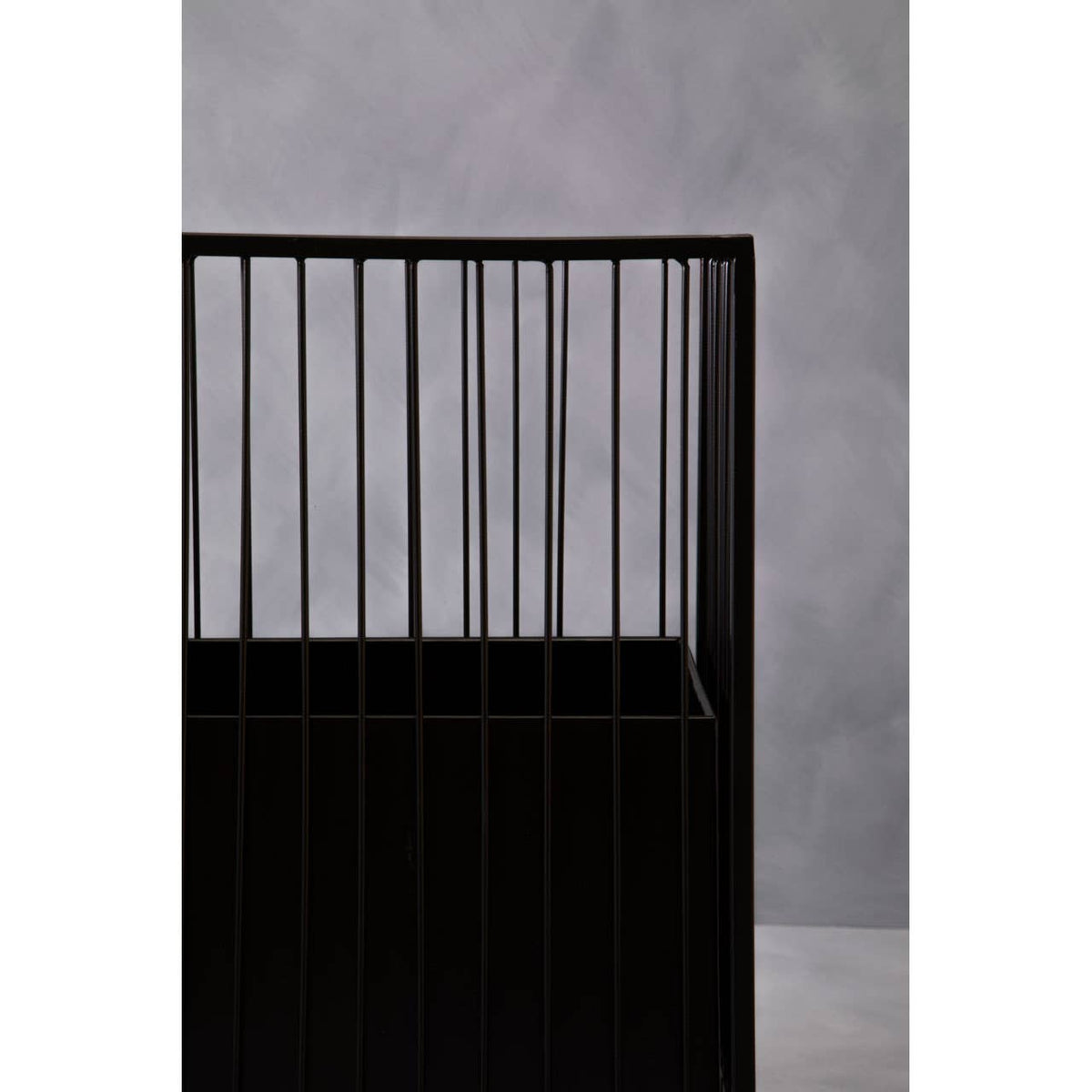 Alden Black Floor Standing Planter.