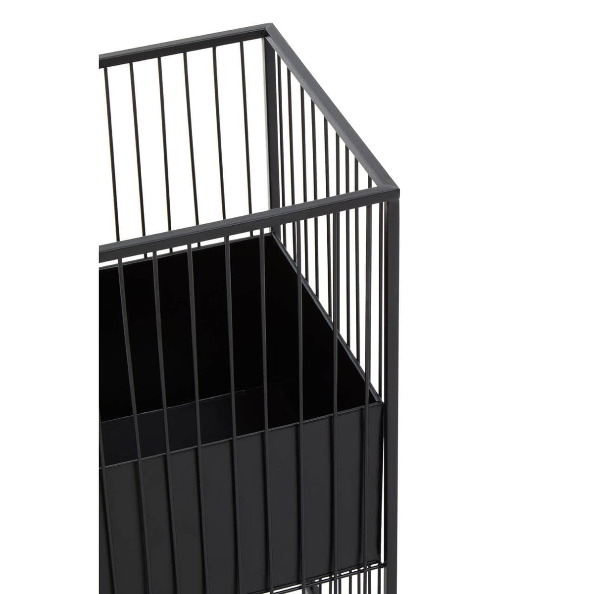 Alden Black Floor Standing Planter.