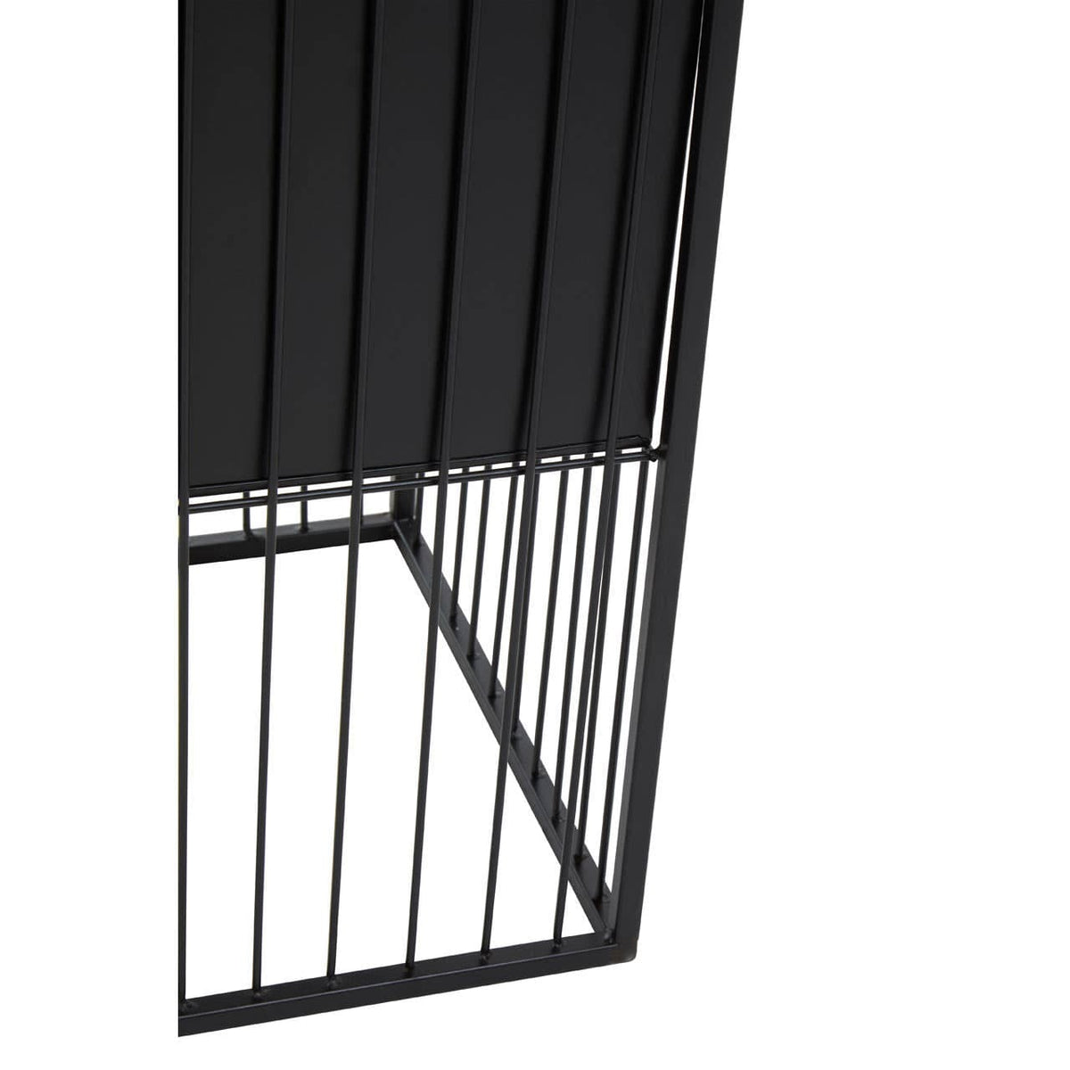 Alden Black Floor Standing Planter.