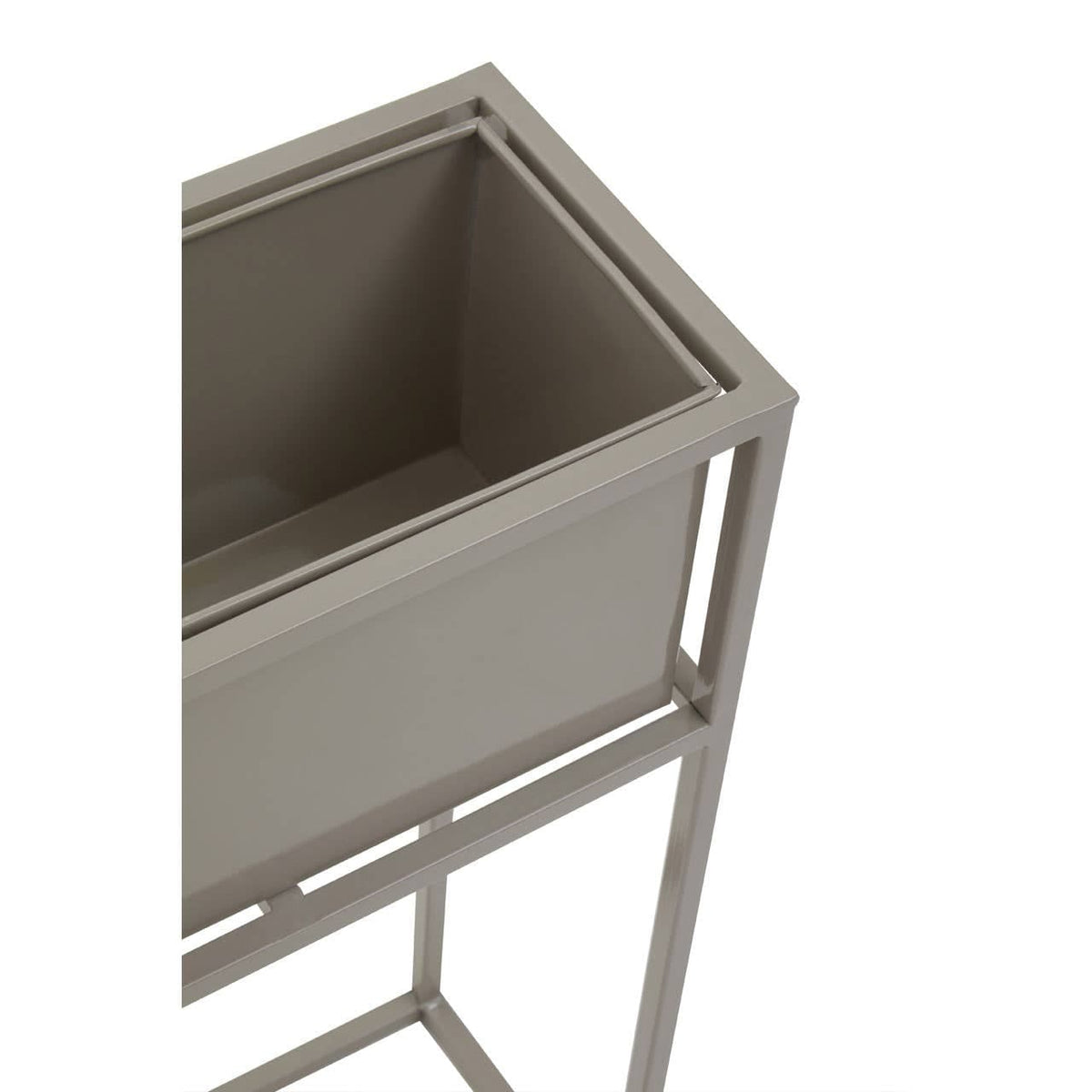 Asher Grey Floor Standing Plant Box.