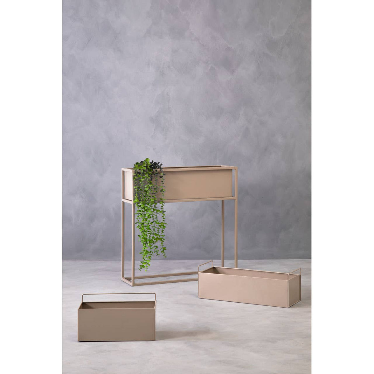 Asher Natural Floor Standing Plant Box.