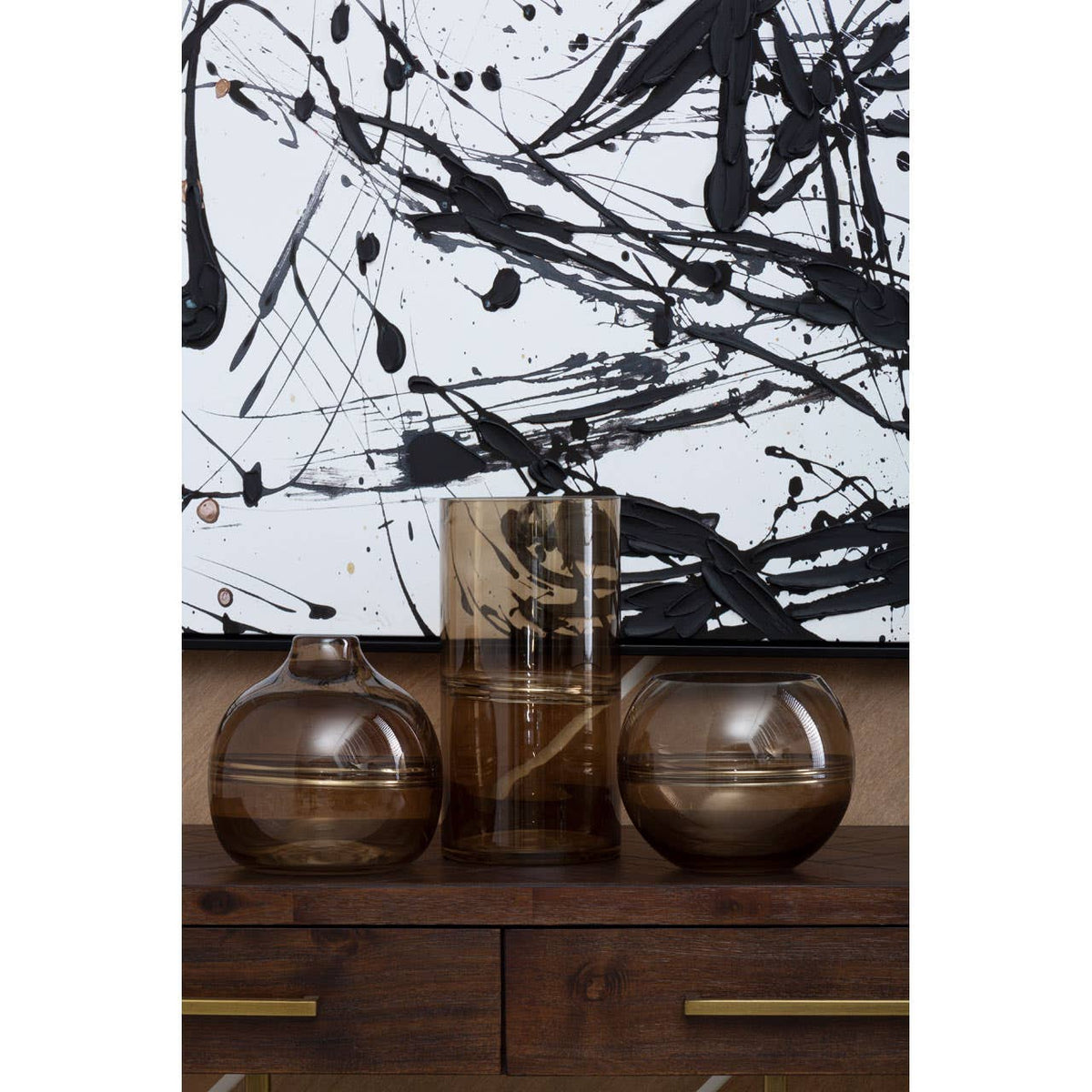 Astratto Black / White Wall Art.