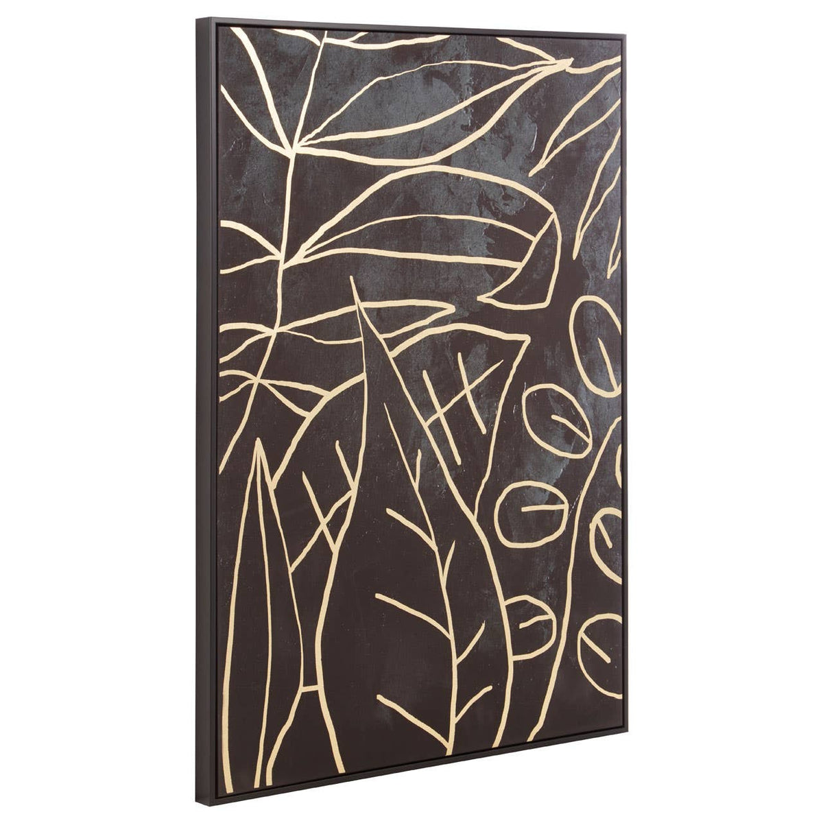 Astratto Canvas Black And Gold Wall Art.