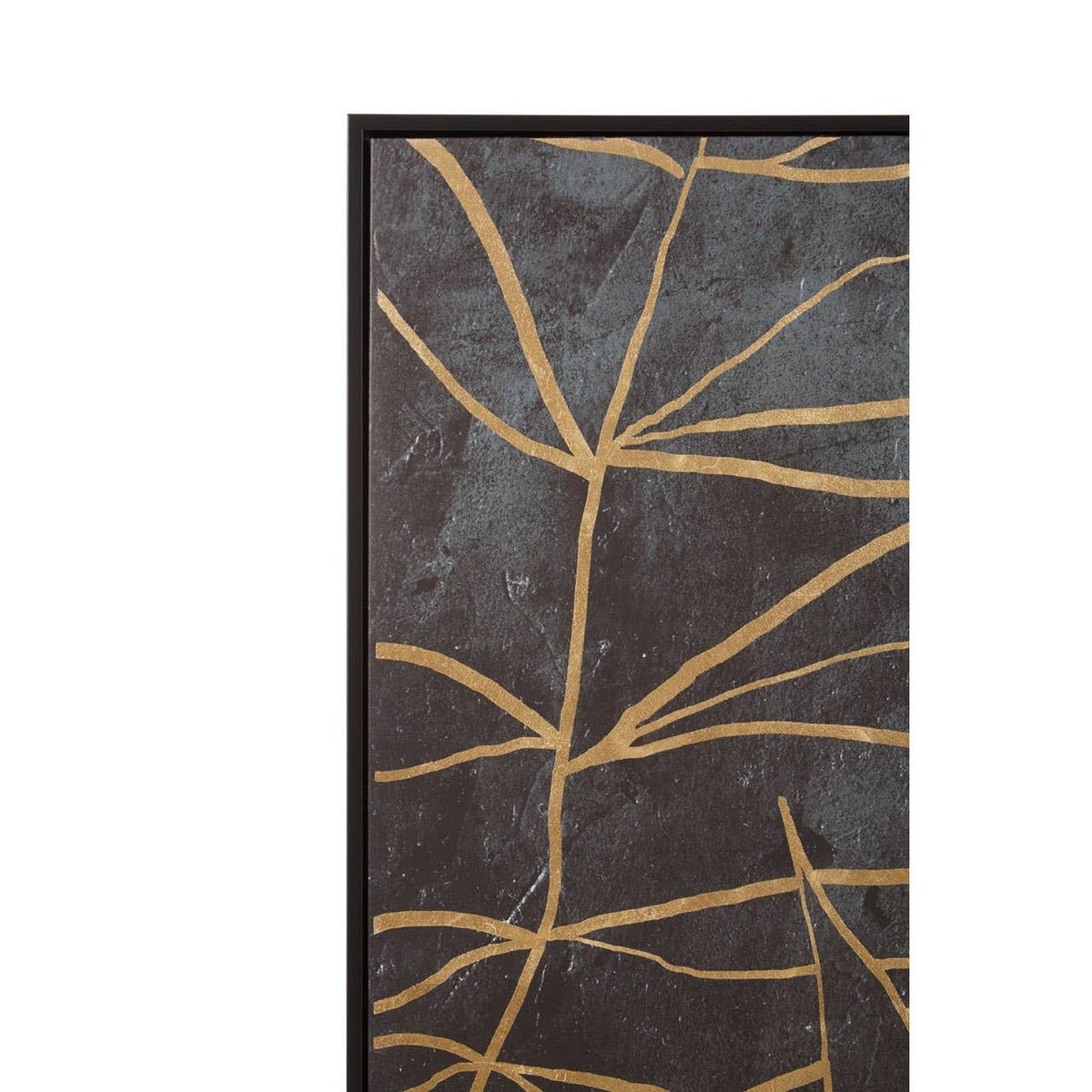 Astratto Canvas Black And Gold Wall Art.