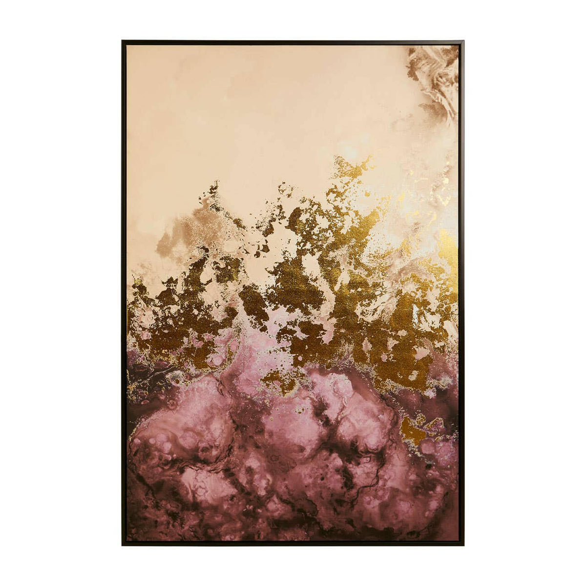 Astratto Cream / Mauve Wall Art.