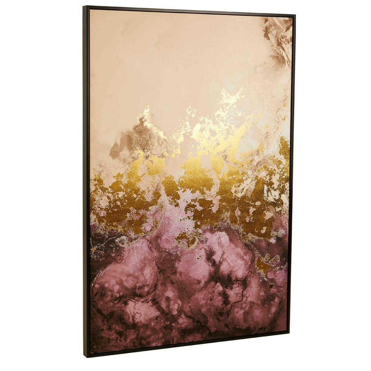 Astratto Cream / Mauve Wall Art.