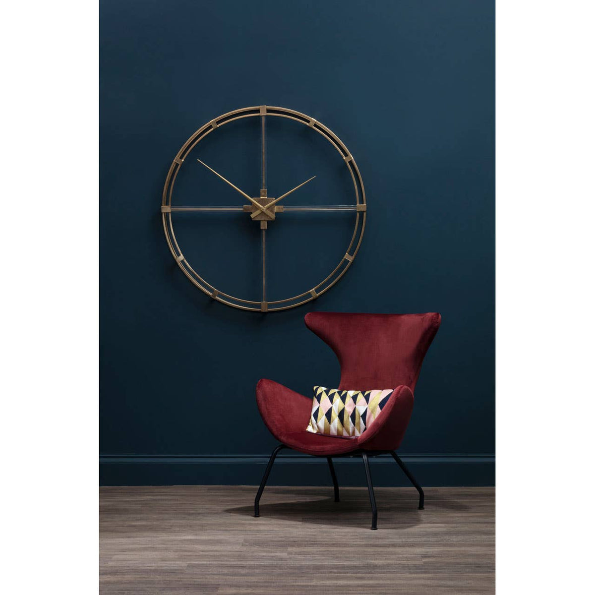 Beauly Gold Finish Wall Clock.