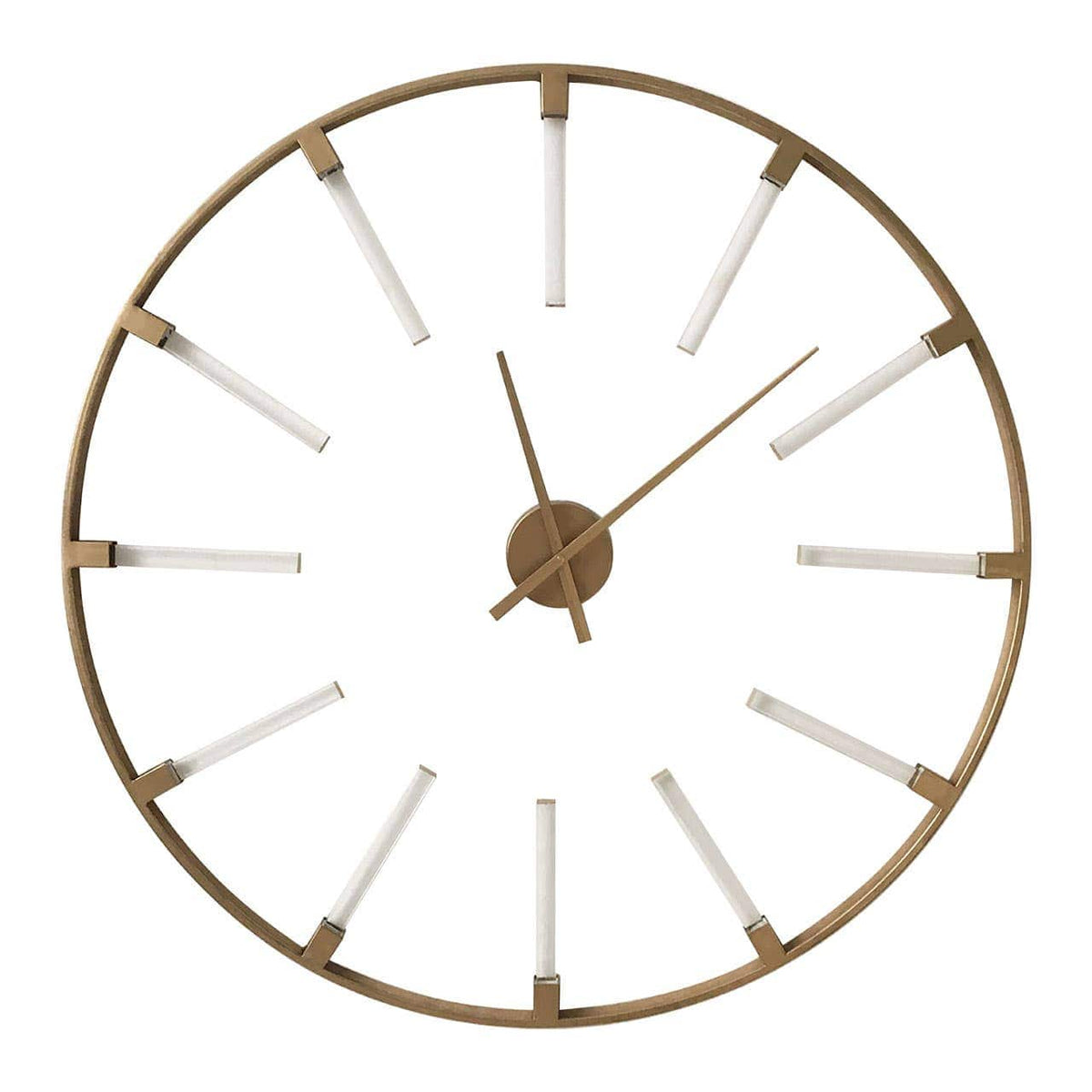 Beauly Gold Metal Round Wall Clock.