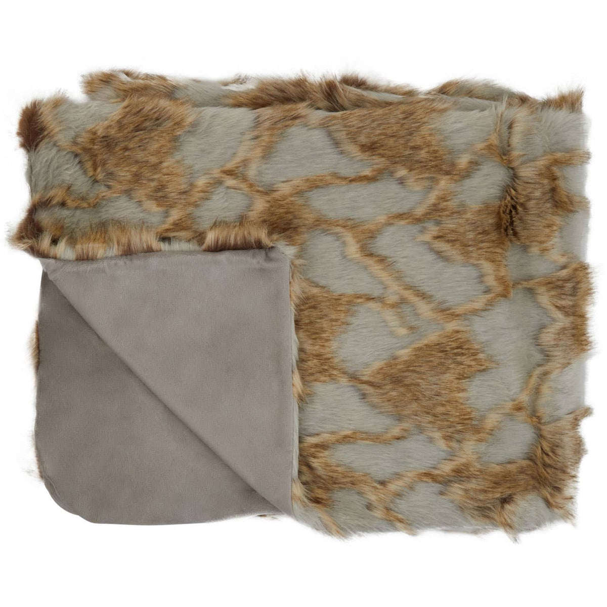 Bosie Lamina Grey And Natural Throw.