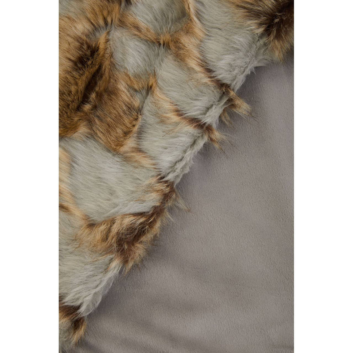 Bosie Lamina Grey And Natural Throw.