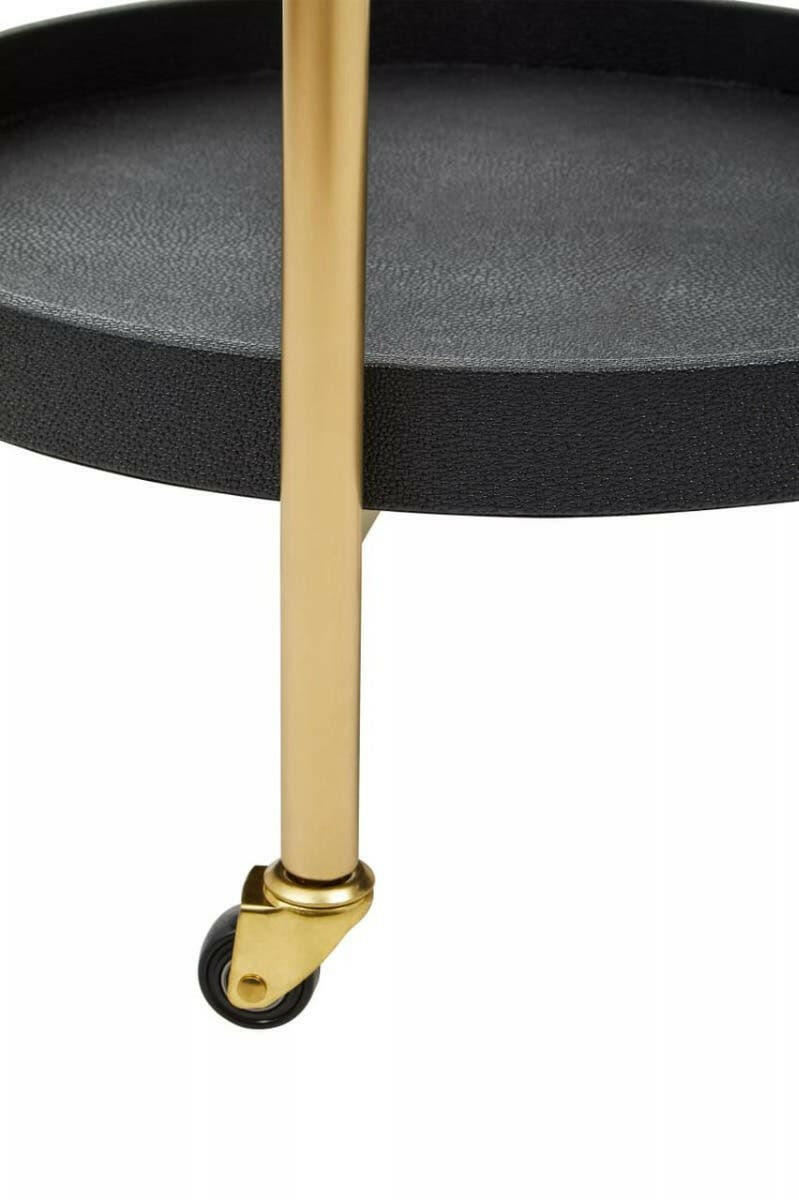 Cardoba Two Tier Black Tray Table.