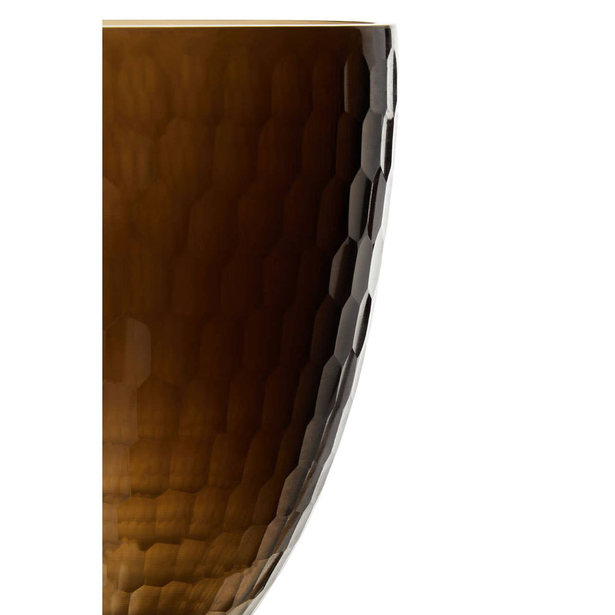 Cortina Medium Honeycomb Glass Candle Holder.