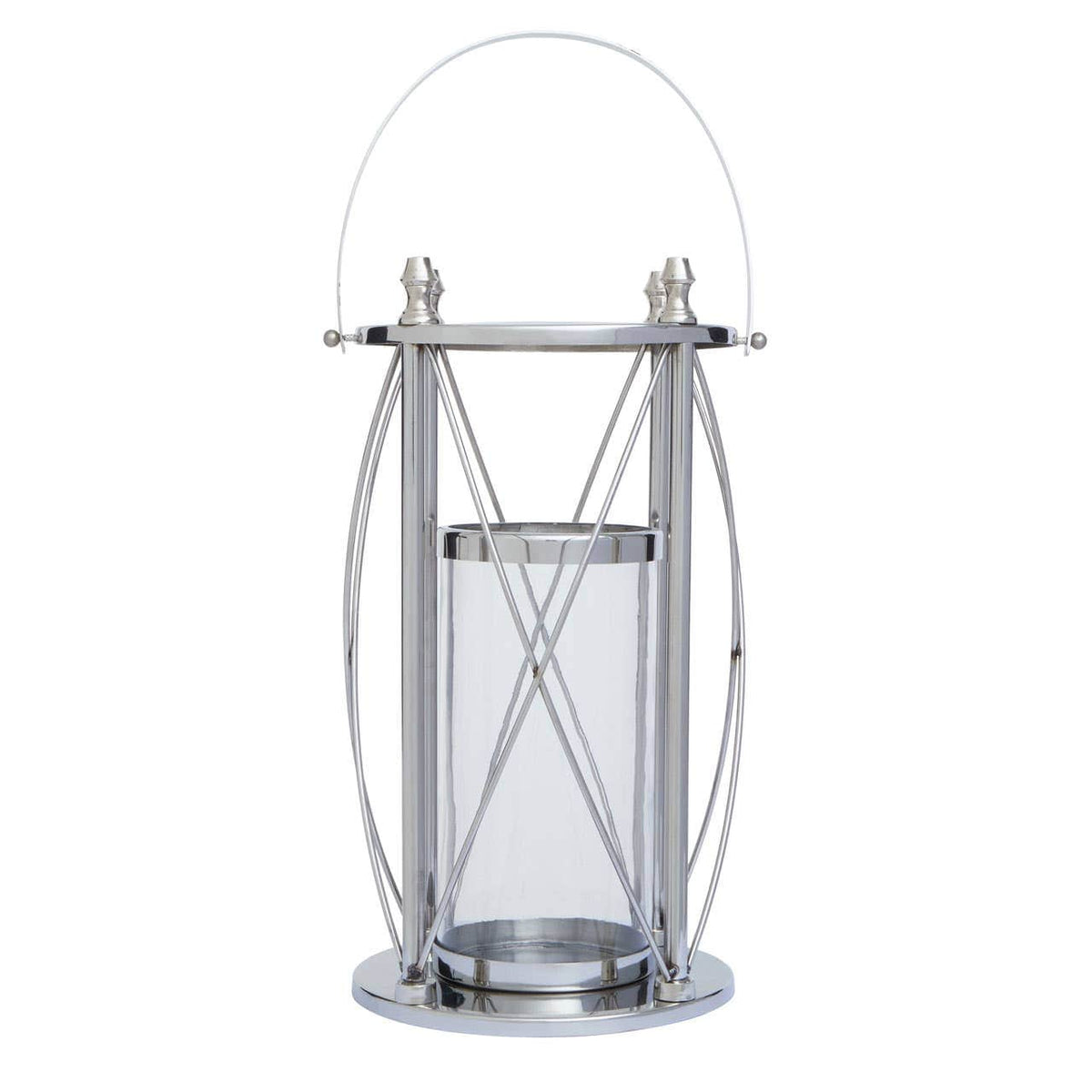 Cruzar Large Silver Lantern.