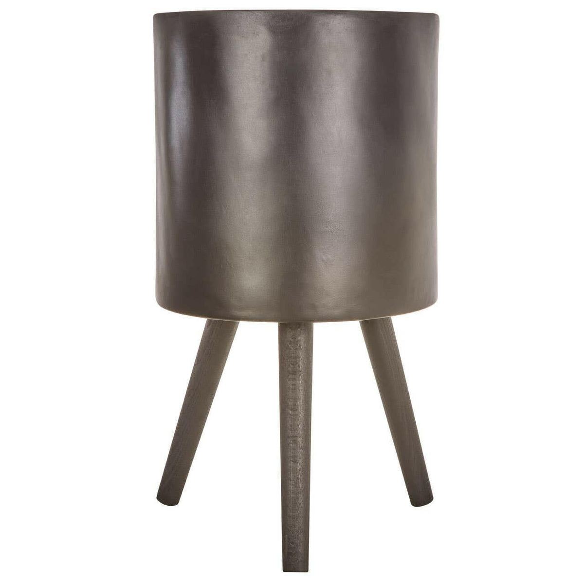 Darnell Large Black Finish Planter.