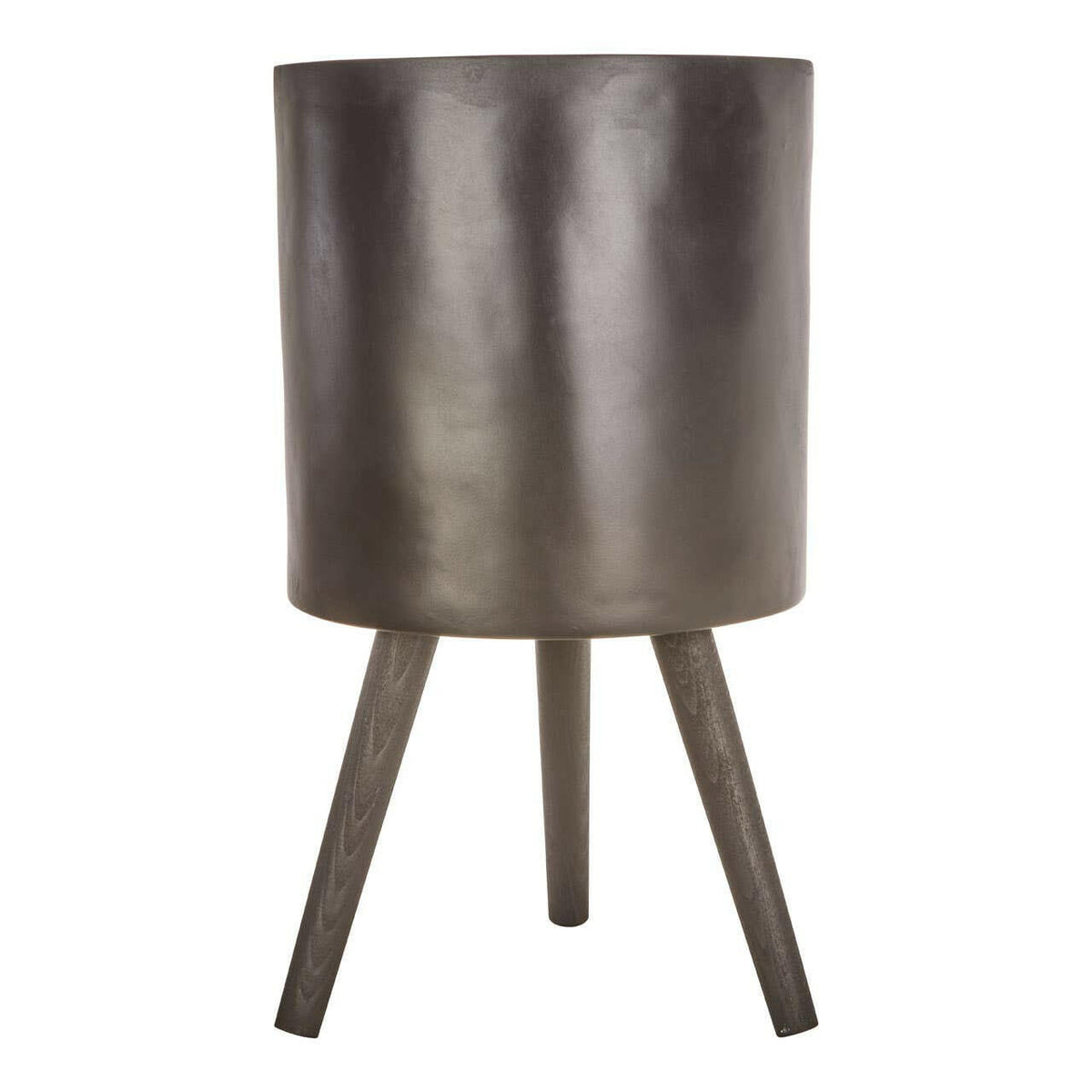 Darnell Large Black Finish Planter.