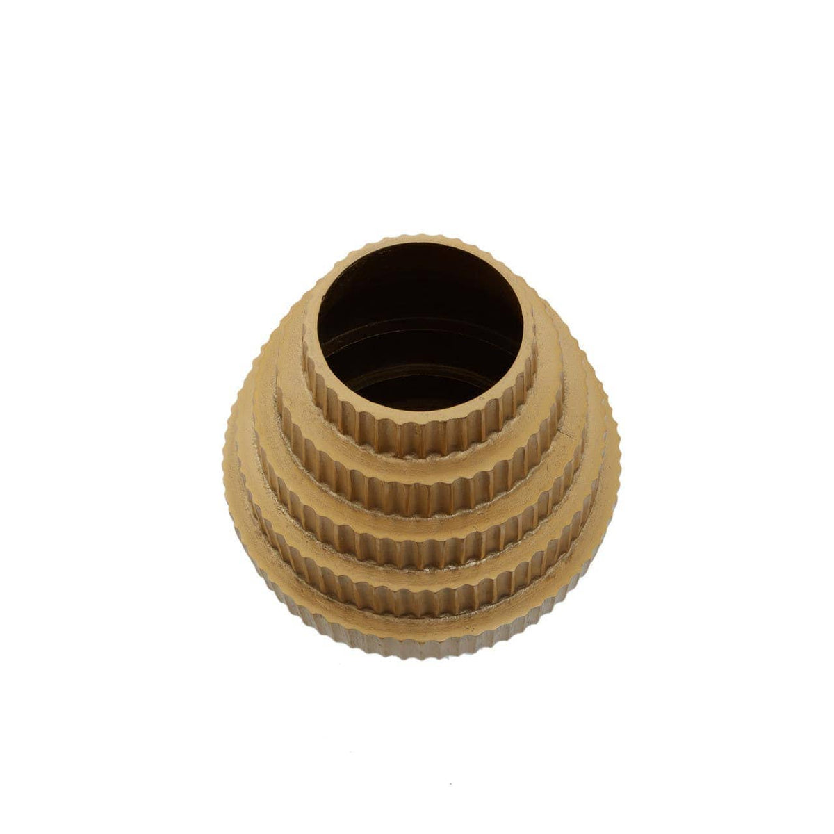 Deomali Large Ombre Gold And Black Vase.