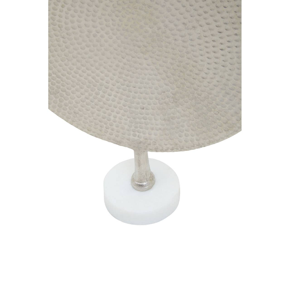 Elias Set Of Three Gold Silver And Black Hammered Metal Sculptures.