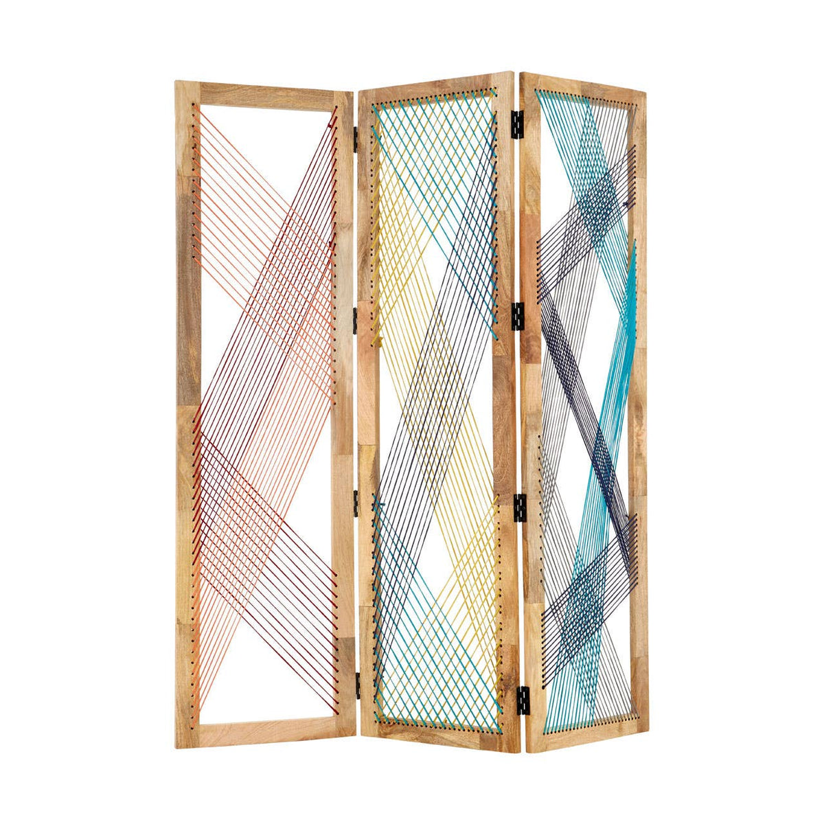 Fusion 3 Sections Multicoloured Room Divider.