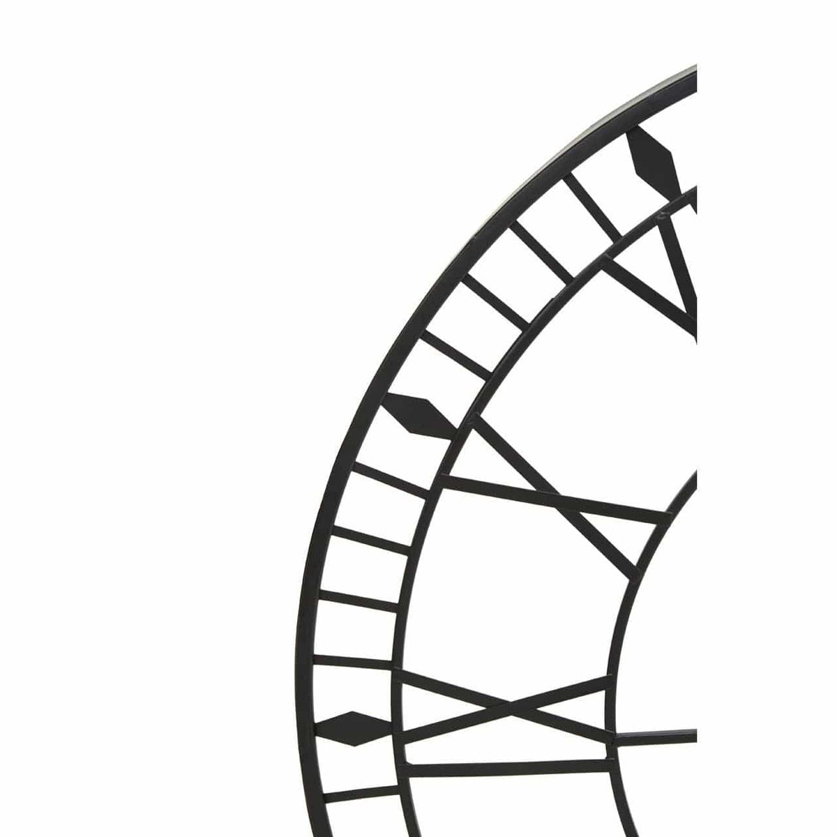 Genova Large Black And White Led Wall Clock.