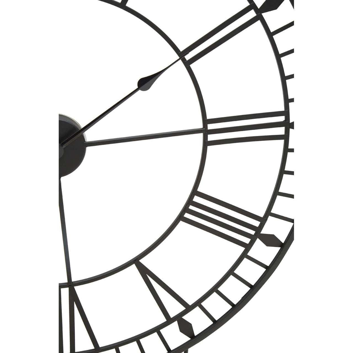 Genova Large Black And White Led Wall Clock.