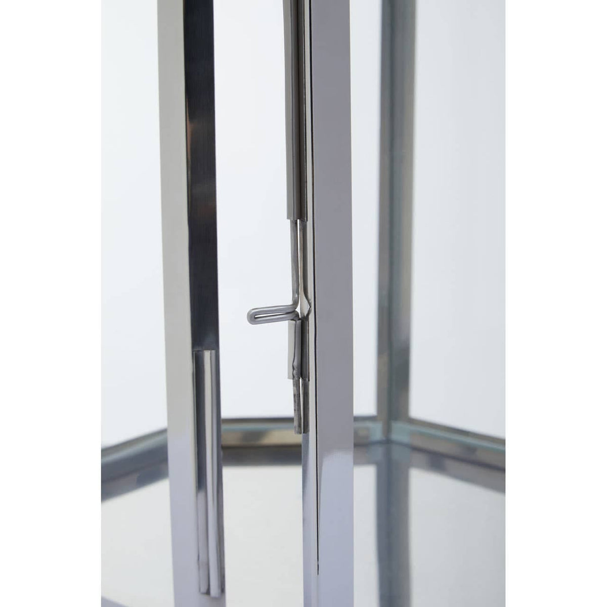 Herber Large Silver Steel Lantern.