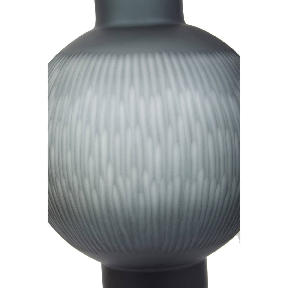 Hessa Large Carved Glass Vase.