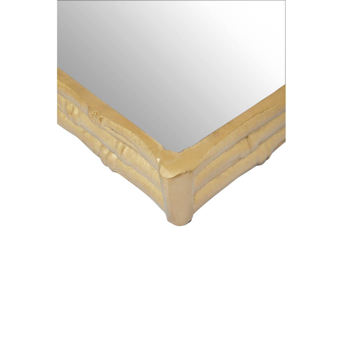 Hiba Gold Finish Mirrored Tray.