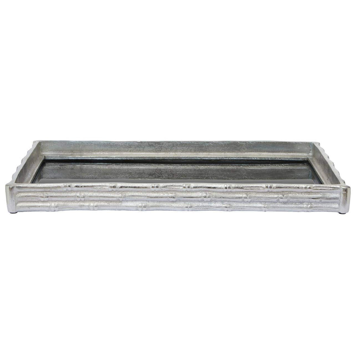 Hiba Silver Mirrored Tray.