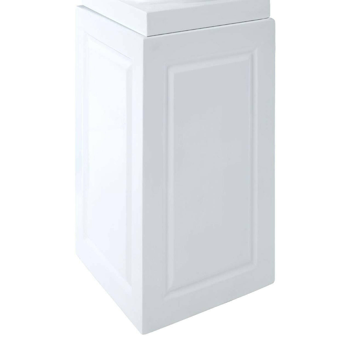 Josten White Planter With Pillar.