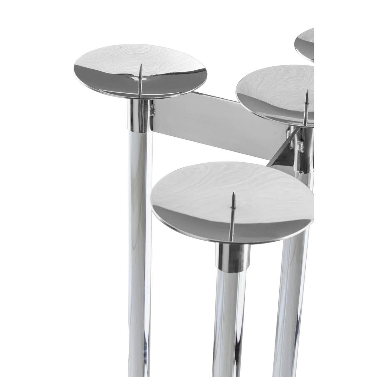 Lucita Silver Candelabra.